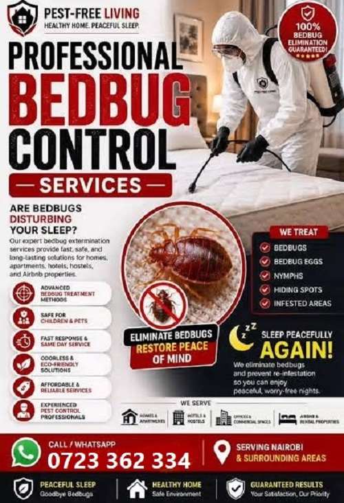 Bedbugs control services in Nairobi, Kenya
