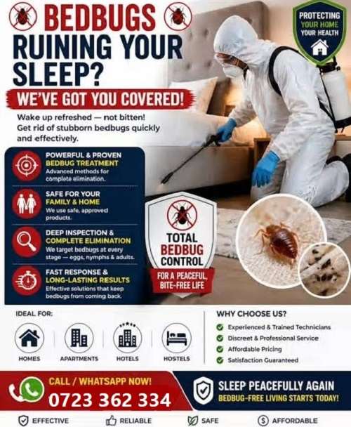 Bedbugs control services in Nairobi Kenya